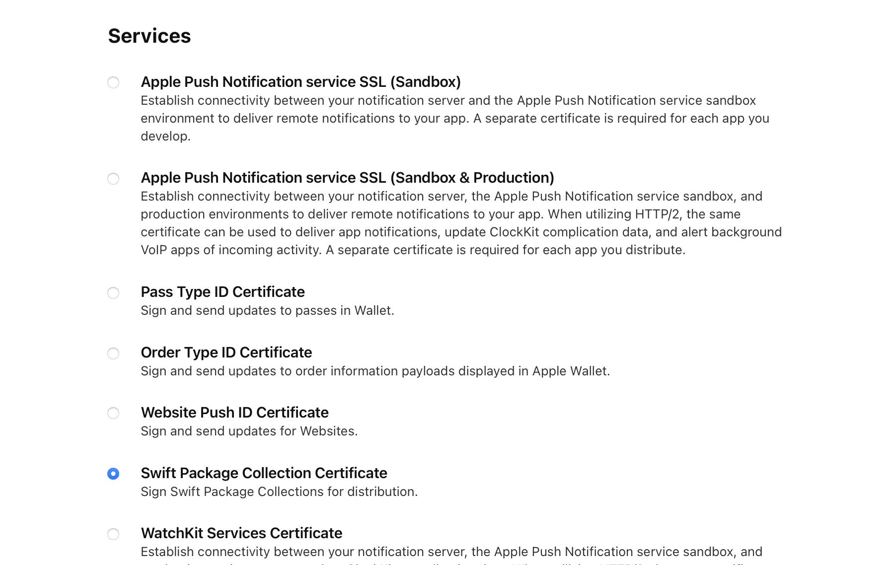 Creating a signing certificate